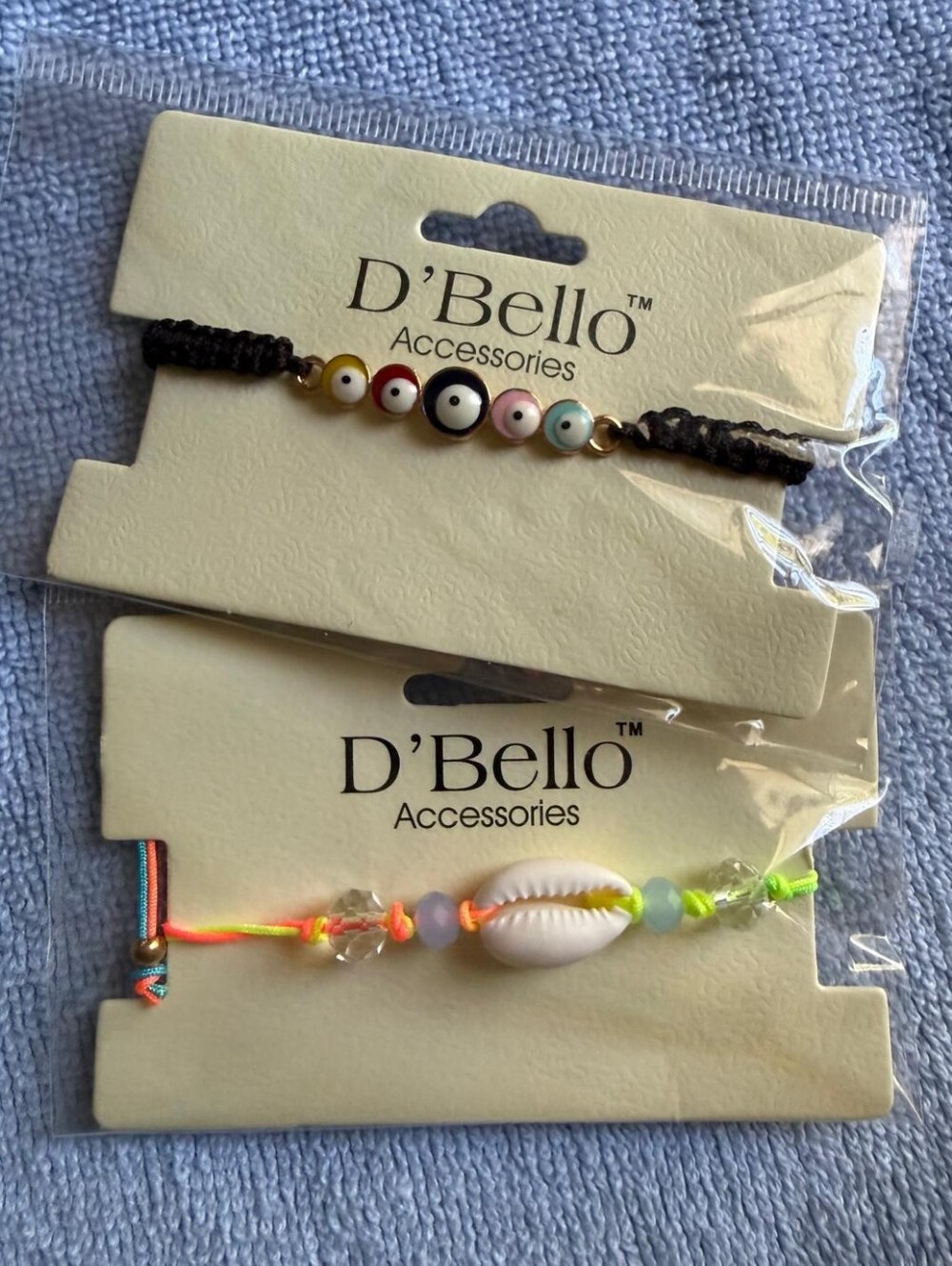 D'Bello Multicolor Bead & Shell Bracelet Set
